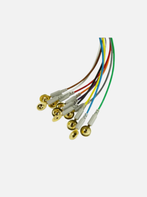 CNSAC Gold Cup Electrodes, 75cm Cable (10 Pieces)